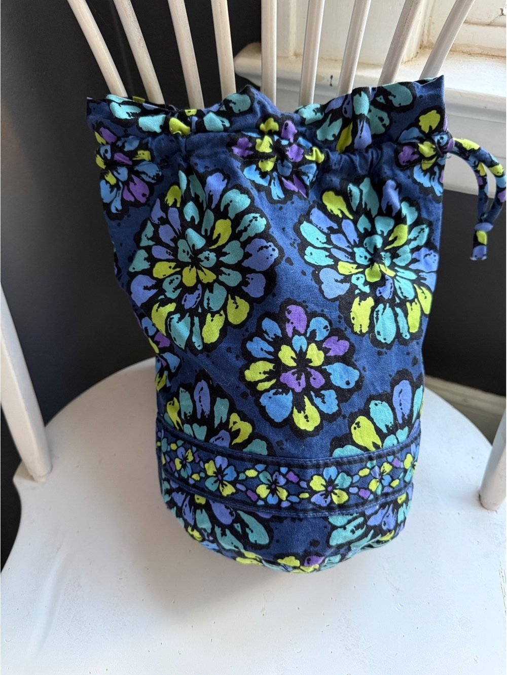 Vera Bradley Floral Print Drawstring Bag